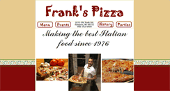Desktop Screenshot of frankspizzaringoes.com